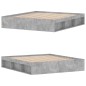 vidaXL Bettgestell Betongrau 180x200 cm vidaXL Bettgestell Betongrau 180x200 cm