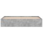 vidaXL Bettgestell Betongrau 180x200 cm vidaXL Bettgestell Betongrau 180x200 cm