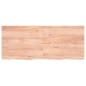 Waschtischplatte Hellbraun 120x50x4 cm Massivholz Behandelt Waschtischplatte Hellbraun 120x50x4 cm Massivholz Behandelt