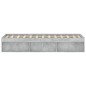 vidaXL Bettgestell Betongrau 120x190 cm vidaXL Bettgestell Betongrau 120x190 cm