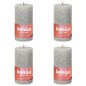 Bolsius Rustikale Stumpenkerzen Shine 4 Stk. 130x68 mm Sandgrau Bolsius Rustikale Stumpenkerzen Shine 4 Stk. 130x68 mm Sandgrau