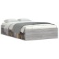 vidaXL Bettgestell Grau Sonoma 120x200 cm vidaXL Bettgestell Grau Sonoma 120x200 cm
