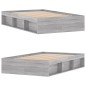 vidaXL Bettgestell Grau Sonoma 120x200 cm vidaXL Bettgestell Grau Sonoma 120x200 cm