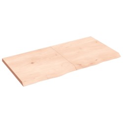 Waschtischplatte 120x60x4 cm Massivholz Unbehandelt