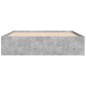 vidaXL Bettgestell Betongrau 140x200 cm vidaXL Bettgestell Betongrau 140x200 cm
