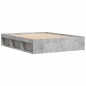 vidaXL Bettgestell Betongrau 140x200 cm vidaXL Bettgestell Betongrau 140x200 cm