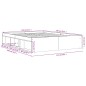 vidaXL Bettgestell Betongrau 140x200 cm vidaXL Bettgestell Betongrau 140x200 cm