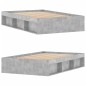 vidaXL Bettgestell Betongrau 120x200 cm vidaXL Bettgestell Betongrau 120x200 cm