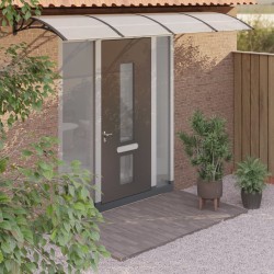 vidaXL Türvordach Schwarz 400x100 cm Polycarbonat