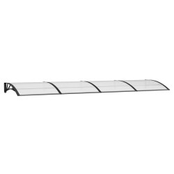 vidaXL Türvordach Schwarz 400x100 cm Polycarbonat