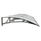vidaXL Türvordach Schwarz 400x100 cm Polycarbonat vidaXL Türvordach Schwarz 400x100 cm Polycarbonat