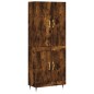 vidaXL Highboard Räuchereiche 69,5x34x180 cm Holzwerkstoff vidaXL Highboard Räuchereiche 69,5x34x180 cm Holzwerkstoff