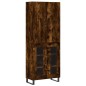 vidaXL Highboard Räuchereiche 69,5x34x180 cm Holzwerkstoff vidaXL Highboard Räuchereiche 69,5x34x180 cm Holzwerkstoff