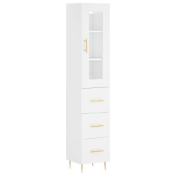 vidaXL Highboard Weiß 34,5x34x180 cm Holzwerkstoff