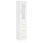 vidaXL Highboard Weiß 34,5x34x180 cm Holzwerkstoff vidaXL Highboard Weiß 34,5x34x180 cm Holzwerkstoff