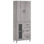 vidaXL Highboard Grau Sonoma 69,5x34x180 cm Holzwerkstoff vidaXL Highboard Grau Sonoma 69,5x34x180 cm Holzwerkstoff