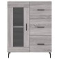 vidaXL Highboard Grau Sonoma 69,5x34x180 cm Holzwerkstoff vidaXL Highboard Grau Sonoma 69,5x34x180 cm Holzwerkstoff