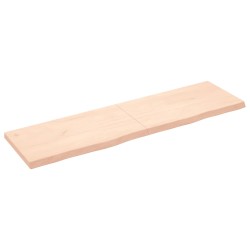 Waschtischplatte 180x50x6 cm Massivholz Unbehandelt