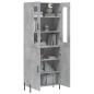 vidaXL Highboard Betongrau 69,5x34x180 cm Holzwerkstoff vidaXL Highboard Betongrau 69,5x34x180 cm Holzwerkstoff