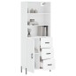 vidaXL Highboard Weiß 69,5x34x180 cm Holzwerkstoff vidaXL Highboard Weiß 69,5x34x180 cm Holzwerkstoff