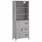 vidaXL Highboard Grau Sonoma 69,5x34x180 cm Holzwerkstoff vidaXL Highboard Grau Sonoma 69,5x34x180 cm Holzwerkstoff