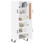 vidaXL Highboard Weiß 69,5x34x180 cm Holzwerkstoff vidaXL Highboard Weiß 69,5x34x180 cm Holzwerkstoff