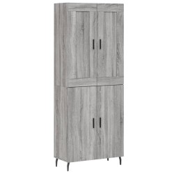 vidaXL Highboard Grau Sonoma 69,5x34x180 cm Holzwerkstoff
