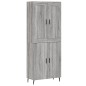 vidaXL Highboard Grau Sonoma 69,5x34x180 cm Holzwerkstoff vidaXL Highboard Grau Sonoma 69,5x34x180 cm Holzwerkstoff