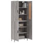 vidaXL Highboard Grau Sonoma 69,5x34x180 cm Holzwerkstoff vidaXL Highboard Grau Sonoma 69,5x34x180 cm Holzwerkstoff