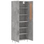 vidaXL Highboard Betongrau 69,5x34x180 cm Holzwerkstoff vidaXL Highboard Betongrau 69,5x34x180 cm Holzwerkstoff