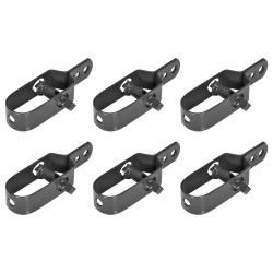 vidaXL Drahtspanner für Maschendrahtzaun 6 Stk. 100 mm Grau