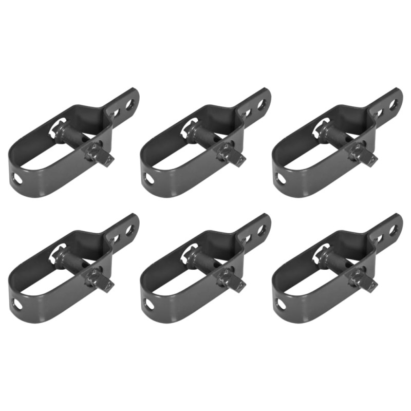 vidaXL Drahtspanner für Maschendrahtzaun 6 Stk. 100 mm Grau vidaXL Drahtspanner für Maschendrahtzaun 6 Stk. 100 mm Grau