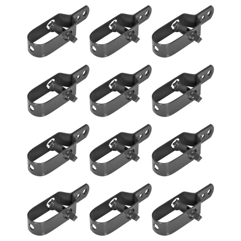 vidaXL Drahtspanner für Maschendrahtzaun 12 Stk. 100 mm Grau vidaXL Drahtspanner für Maschendrahtzaun 12 Stk. 100 mm Grau