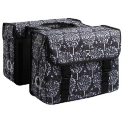 Willex Fahrradtaschen 36 L Schwarz und Braun Fantasy Trees 13961
