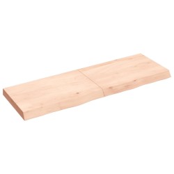 Waschtischplatte 120x40x6 cm Massivholz Unbehandelt
