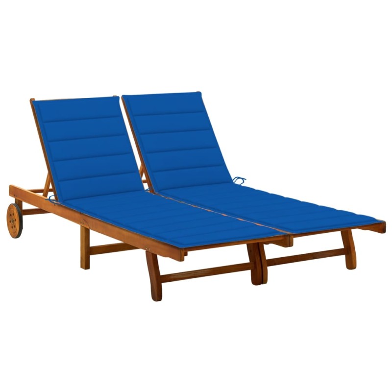 vidaXL 2-Personen-Sonnenliege mit Auflagen Akazie Massivholz vidaXL 2-Personen-Sonnenliege mit Auflagen Akazie Massivholz