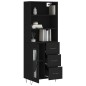 vidaXL Highboard Schwarz 69,5x34x180 cm Holzwerkstoff vidaXL Highboard Schwarz 69,5x34x180 cm Holzwerkstoff