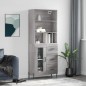 vidaXL Highboard Grau Sonoma 69,5x34x180 cm Holzwerkstoff vidaXL Highboard Grau Sonoma 69,5x34x180 cm Holzwerkstoff