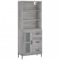 vidaXL Highboard Grau Sonoma 69,5x34x180 cm Holzwerkstoff vidaXL Highboard Grau Sonoma 69,5x34x180 cm Holzwerkstoff