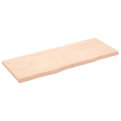 Waschtischplatte 160x60x6 cm Massivholz Unbehandelt