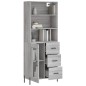 vidaXL Highboard Grau Sonoma 69,5x34x180 cm Holzwerkstoff vidaXL Highboard Grau Sonoma 69,5x34x180 cm Holzwerkstoff