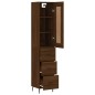 vidaXL Highboard Braun Eichen-Optik 34,5x34x180 cm Holzwerkstoff vidaXL Highboard Braun Eichen-Optik 34,5x34x180 cm Holzwerkstoff