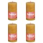 Bolsius Rustikale Stumpenkerzen Shine 4 Stk. 130x68 mm Honiggelb Bolsius Rustikale Stumpenkerzen Shine 4 Stk. 130x68 mm Honiggelb
