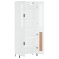 vidaXL Highboard Weiß 69,5x34x180 cm Holzwerkstoff vidaXL Highboard Weiß 69,5x34x180 cm Holzwerkstoff