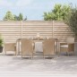 vidaXL 7-tlg. Garten-Essgruppe mit Kissen Beige Poly Rattan vidaXL 7-tlg. Garten-Essgruppe mit Kissen Beige Poly Rattan
