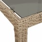 vidaXL 7-tlg. Garten-Essgruppe mit Kissen Beige Poly Rattan vidaXL 7-tlg. Garten-Essgruppe mit Kissen Beige Poly Rattan