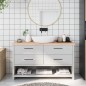 Waschtischplatte 140x40x4 cm Massivholz Unbehandelt Waschtischplatte 140x40x4 cm Massivholz Unbehandelt