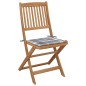 vidaXL Klappbare Gartenstühle 6 Stk. mit Kissen Massivholz Akazie vidaXL Klappbare Gartenstühle 6 Stk. mit Kissen Massivholz Akazie