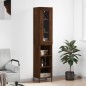 vidaXL Highboard Braun Eichen-Optik 34,5x34x180 cm Holzwerkstoff vidaXL Highboard Braun Eichen-Optik 34,5x34x180 cm Holzwerkstoff