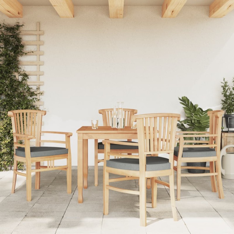 vidaXL 5-tlg. Garten-Essgruppe Massivholz Teak vidaXL 5-tlg. Garten-Essgruppe Massivholz Teak